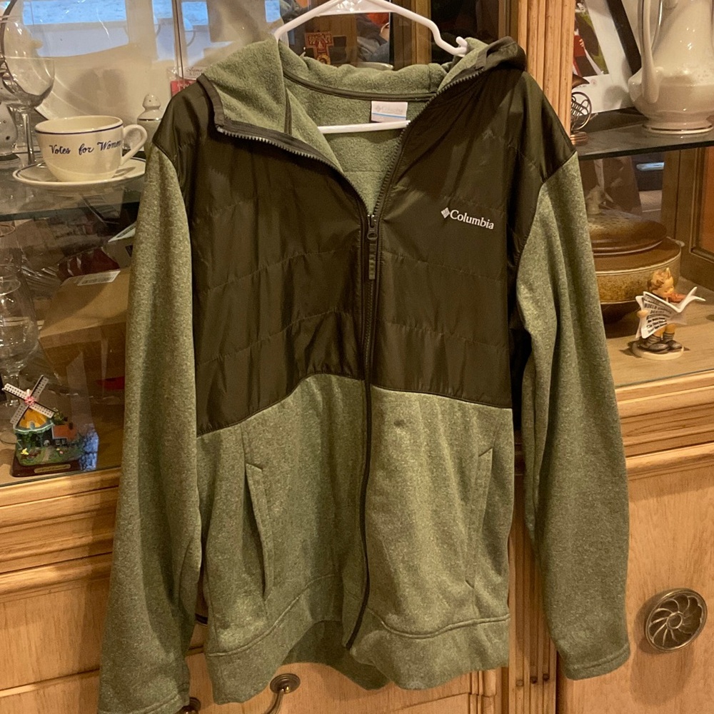 Columbia Two-Tone Green jacket, large